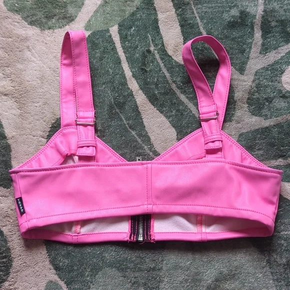 TRIPP NYC pleather crop top bra - Picture 4 of 4